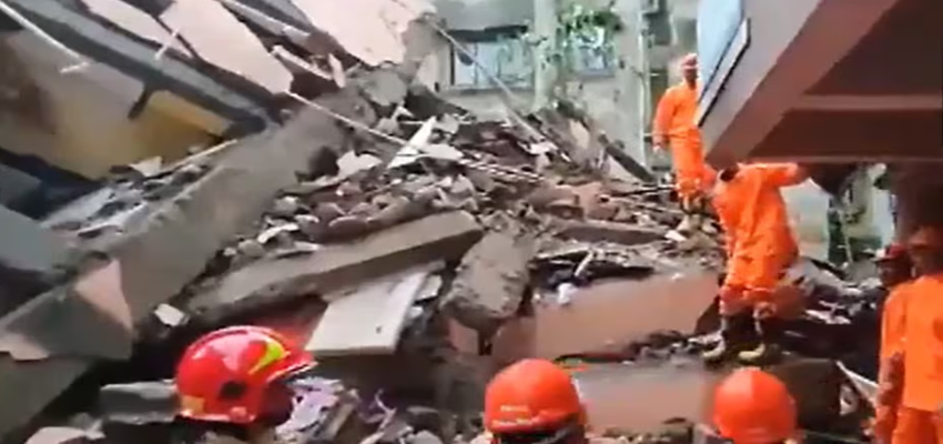 Mumbai Building Collapse: नवी मुंबई में भरभराकर गिरी तीन मंजिला इमारत, अब तक एक की मौत, कई लोग घायल